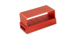 Bur Block Aluminum Red
