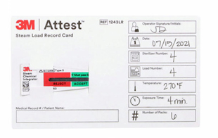 Integrator Load Record Card