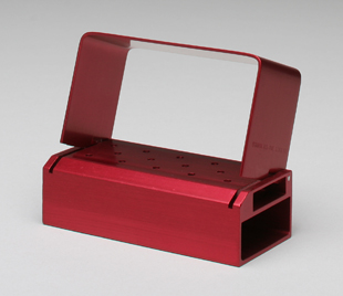 HP Bur Block 14 Hole Red