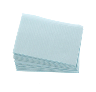 DHP Patient Bibs 2 Ply Blue