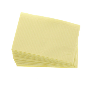 DHP Patient Bibs 2 Ply Yellow