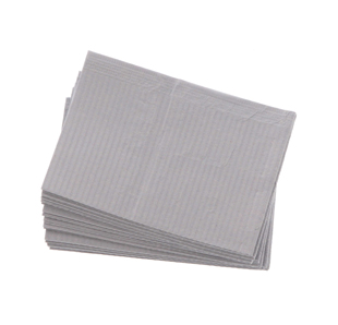DHP Patient Bibs 2 Ply Silver