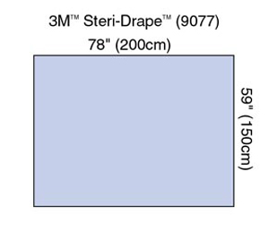 3M Steri-Drape Back Table