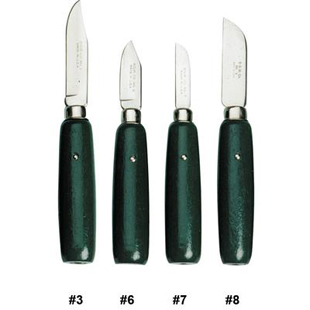 Knife #8 2" Blade Green Line