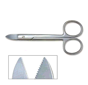 Serrated Trimming Scissors