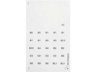 Shade Label Sheet 2/pkg