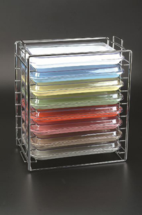 Chrome Tray & Lid Rack for