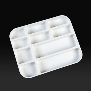 Divided Tub Insert Tray White