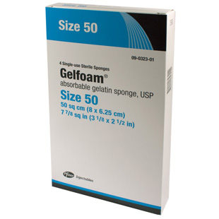 Gelfoam Dental Sponges Size 50