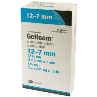Gelfoam Dental Sponges Size