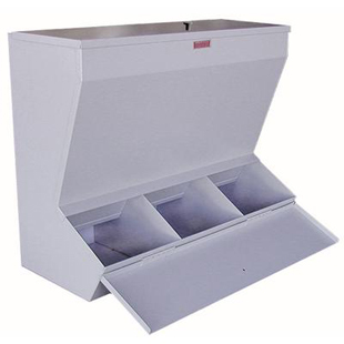 81C 3 Compartment Plaster Bin