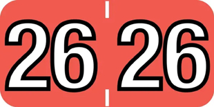 Colwell Year Code Label 26