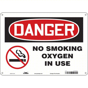 Danger No Smoking Oxygen