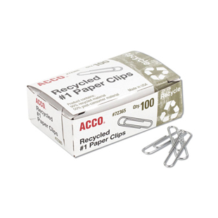 ACCO Recycled Paper Clips #1