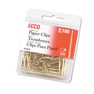 ACCO Paper Clips Metal Wire #2