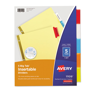 Avery Insertable Big Tab