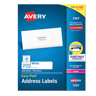 Avery Easy Peel Laser Address