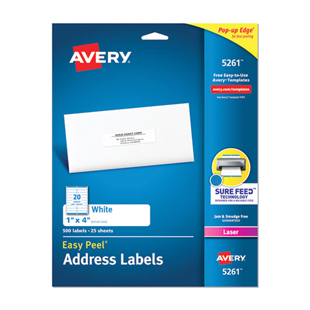 Avery Easy Peel Laser Address