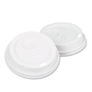 Dixie White Domed Lids For