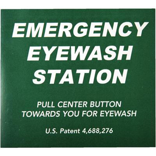 Eyewash Label 3.5" x 4"