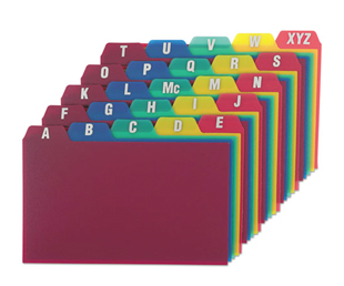 Oxford Laminated Index Card