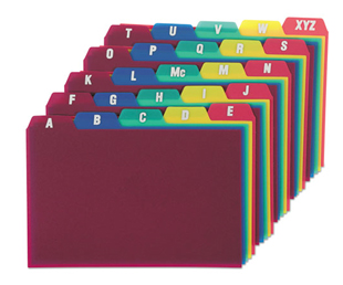 Oxford Laminated Tab Index