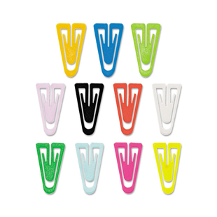 GEM Plastic Paper Clips,