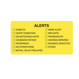 "ALERTS" Labels Fluorescent