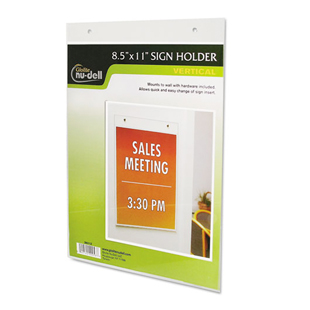 Nudell Clear Plastic Sign