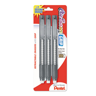 Pentel Clic Grip Erasers White