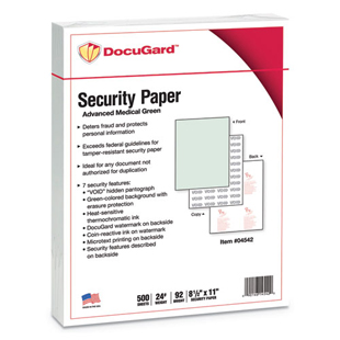 DocuGard Security Paper Green