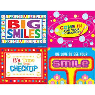 Retro Smile Laser Cards