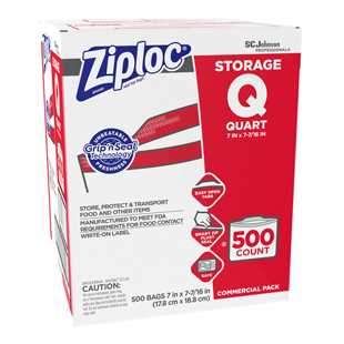 Ziploc Double Zipper Storage