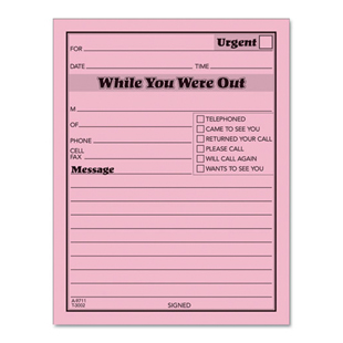 'While Your Were Out' 1-Sided