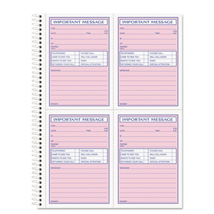 Telephone Message Book with