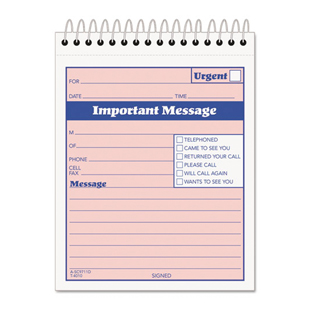Telephone Message Book with