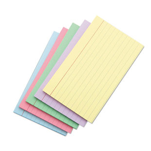 Universal Ruled Index Cards