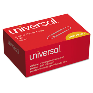 Universal Clips, Jumbo, Silver