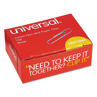 Universal Paper Clips, Jumbo,