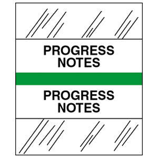 "Progress Notes" Index Tabs