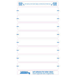 1-Up File Folder Labels