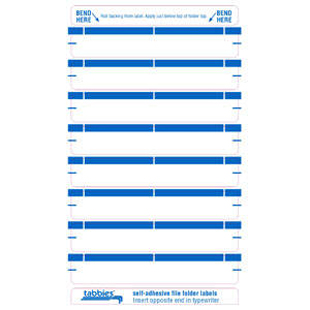 1-Up File Folder Labels