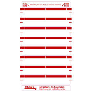 1-Up File Folder Labels