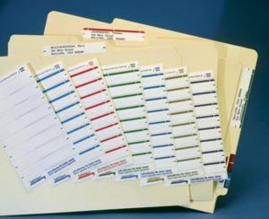1-Up File Folder Labels