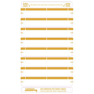 1-Up File Folder Labels