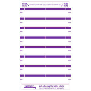 1-Up File Folder Labels