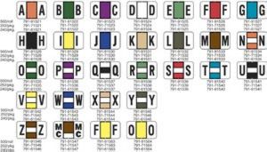 Jeter Compatible Alpha Labels