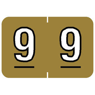 Color Code Labels, Gold