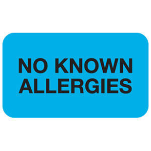 "No Known Allergies" Labels
