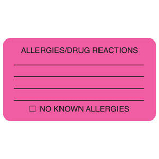 "Allergies/Drug Reactions"